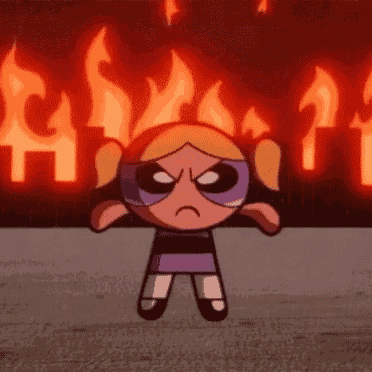 Powerpuff Girls bubbles fire