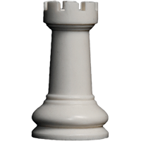 Chess rook whtie